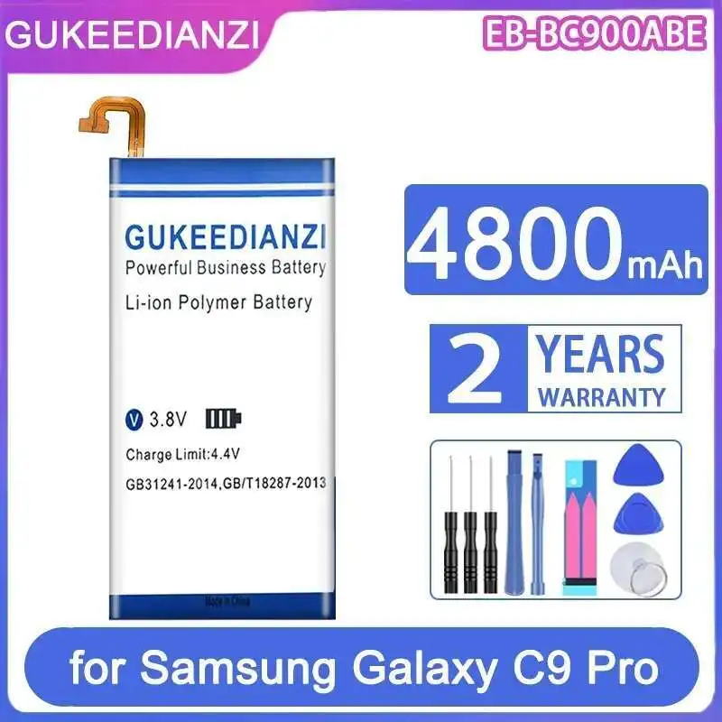 Stable Mobile Phone Battery For Samsung Galaxy C9 Pro Duos SM-C9000 SM-C9008 SM-C900F SM-C900Y 4800Mah EB-BC900ABE
Stable Mobile Phone Battery For Samsung Galaxy C9 Pro Duos SM-C9000 SM-C9008 SM-C900F SM-C900Y 4800Mah EB-BC900ABE