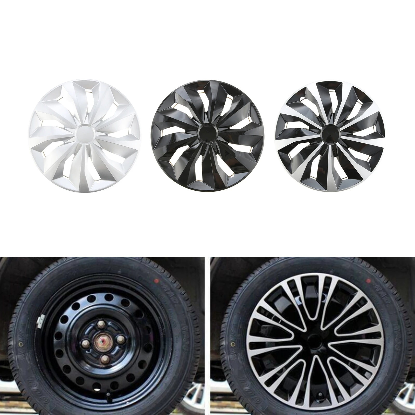 4Pcs PP Plastic Hubcap Wheel Cover Universal for 13 Inch Iron Steel Wheels Decorative Car Hubcap Replacement for Car Suv Truck
4Pcs PP Plastic Hubcap Wheel Cover Universal for 13 Inch Iron Steel Wheels Decorative Car Hubcap Replacement for Car Suv Truck