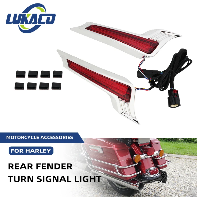 Motorcycle LED Saddlebag Filler Tail Light Turn Signal Rear Fender Lamp For Harley Touring Road King Street Glide 14-Up
Motorcycle LED Saddlebag Filler Tail Light Turn Signal Rear Fender Lamp For Harley Touring Road King Street Glide 14-Up
