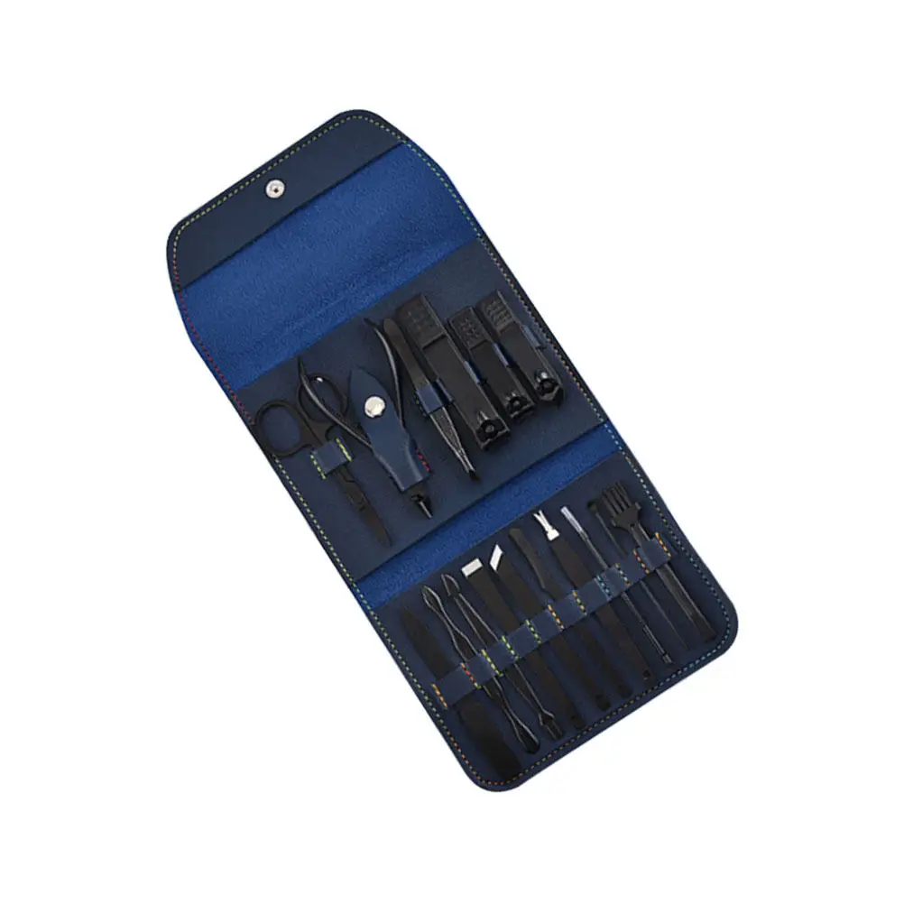 16Pcs Stainless Steel Nail Clipper Cutter Trimmer Set Portable PU Bag Nail File Perfect Manicure Tool for Daily Use
16Pcs Stainless Steel Nail Clipper Cutter Trimmer Set Portable PU Bag Nail File Perfect Manicure Tool for Daily Use