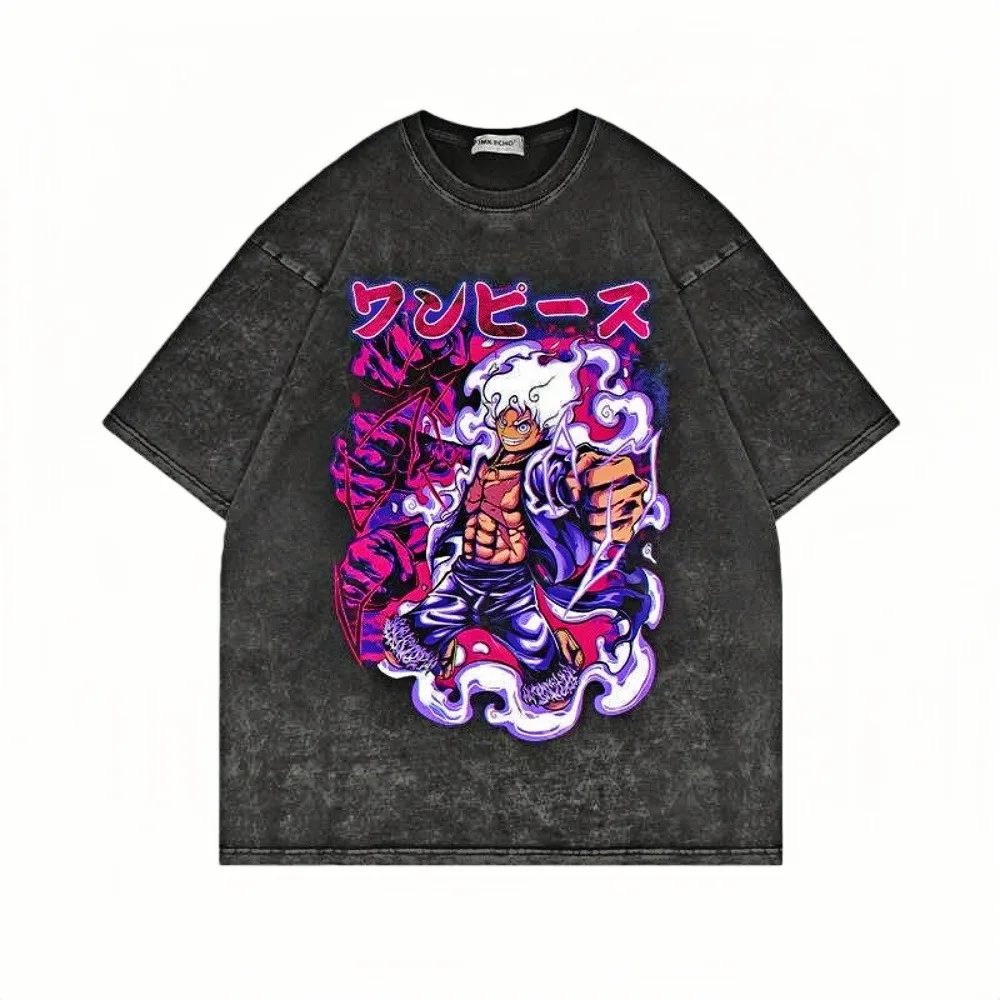 Acid Washed One Piece Luffy Gear 5, свободная футболка унисекс из 100% хлопка Y2K, уличная одежда в стиле аниме, повседневные дышащие мягкие футболки
Acid Washed One Piece Luffy Gear 5, свободная футболка унисекс из 100% хлопка Y2K, уличная одежда в стиле аниме, повседневные дышащие мягкие футболки