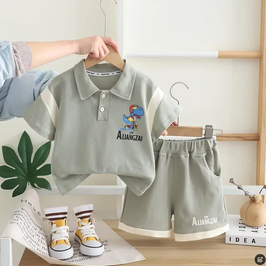 Toddler Outfits for Boys Baby Clothes 1 To 5 Years Summer Dinosaur Print Casual T-shirts Tops And Shorts Kids Tracksuits Sets
Toddler Outfits for Boys Baby Clothes 1 To 5 Years Summer Dinosaur Print Casual T-shirts Tops And Shorts Kids Tracksuits Sets