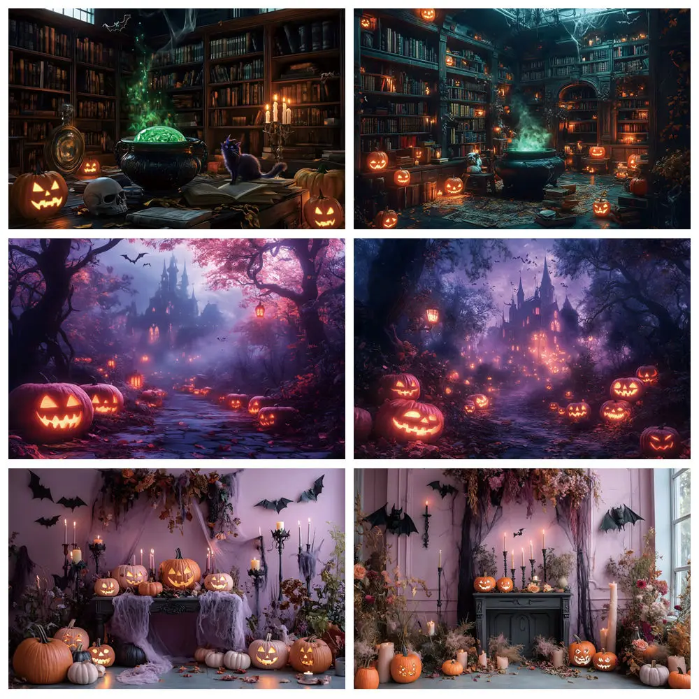 Halloween Backdrop Night Castle Backdrop Pumpkin Lamp Bats Backdrop for Trick or Treat Party Decorations Photography Background
Halloween Backdrop Night Castle Backdrop Pumpkin Lamp Bats Backdrop for Trick or Treat Party Decorations Photography Background