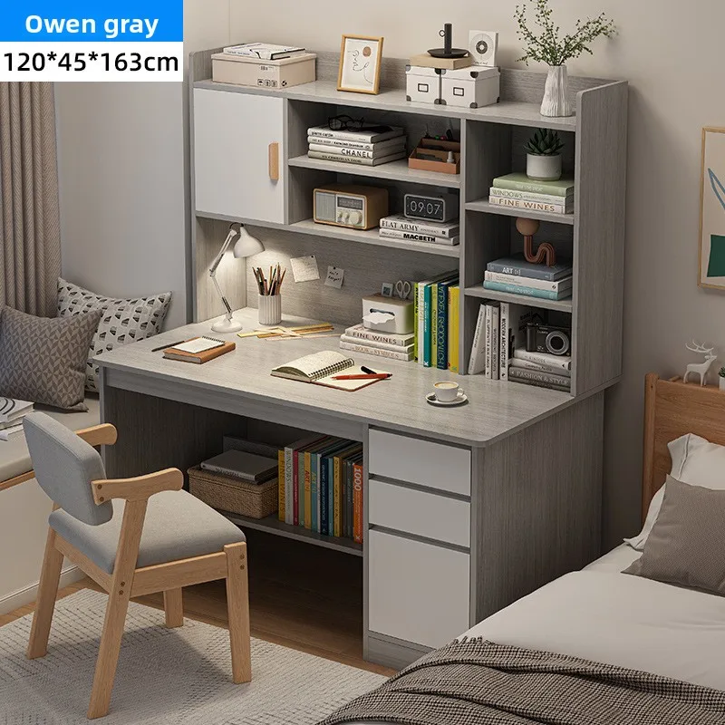 New model Desk Home Modern Simple Bookshelf Integrated Student Bedroom Learning to Write With Drawing Desk Office Computer Desk
New model Desk Home Modern Simple Bookshelf Integrated Student Bedroom Learning to Write With Drawing Desk Office Computer Desk