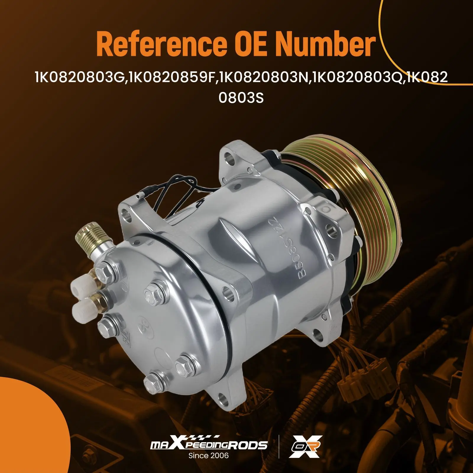 AC Compressor w/Clutch for VW Jetta 2005-2017 for Golf Touran 1K0820808BX PXE16 1K0820803G
AC Compressor w/Clutch for VW Jetta 2005-2017 for Golf Touran 1K0820808BX PXE16 1K0820803G