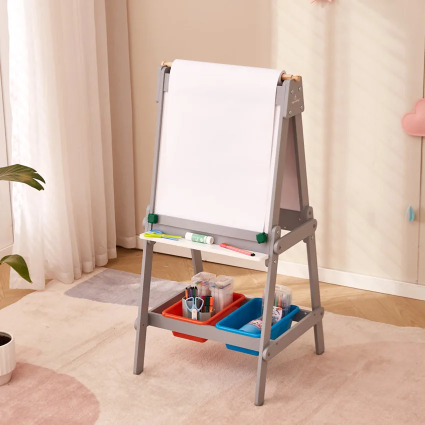 Learning Toy Kids Double Sided Magnetic Adjustable Wooden Drawing Board with Paper Roll DIY
Learning Toy Kids Double Sided Magnetic Adjustable Wooden Drawing Board with Paper Roll DIY