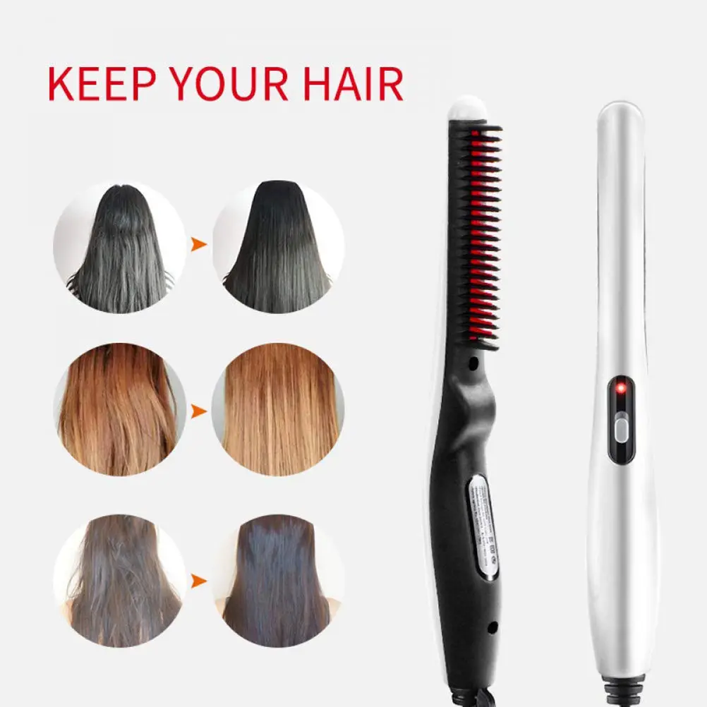 1Pcs Electric Beard Hair Straightening Comb Portable Multi-Function Hairdressing Brush Eu Plug White Men Women Styling Tool
1Pcs Electric Beard Hair Straightening Comb Portable Multi-Function Hairdressing Brush Eu Plug White Men Women Styling Tool