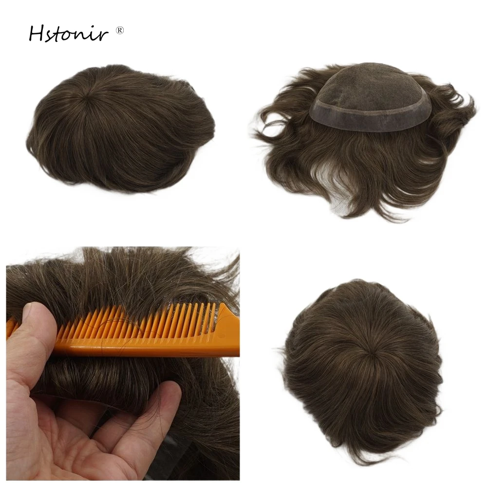 Hstonir Men Toupee 7x10" Dark Blond Indian Remy Hair Swiss Lace Real Human Hair System Replacement Wig For Men Aus Type H036
Hstonir Men Toupee 7x10" Dark Blond Indian Remy Hair Swiss Lace Real Human Hair System Replacement Wig For Men Aus Type H036