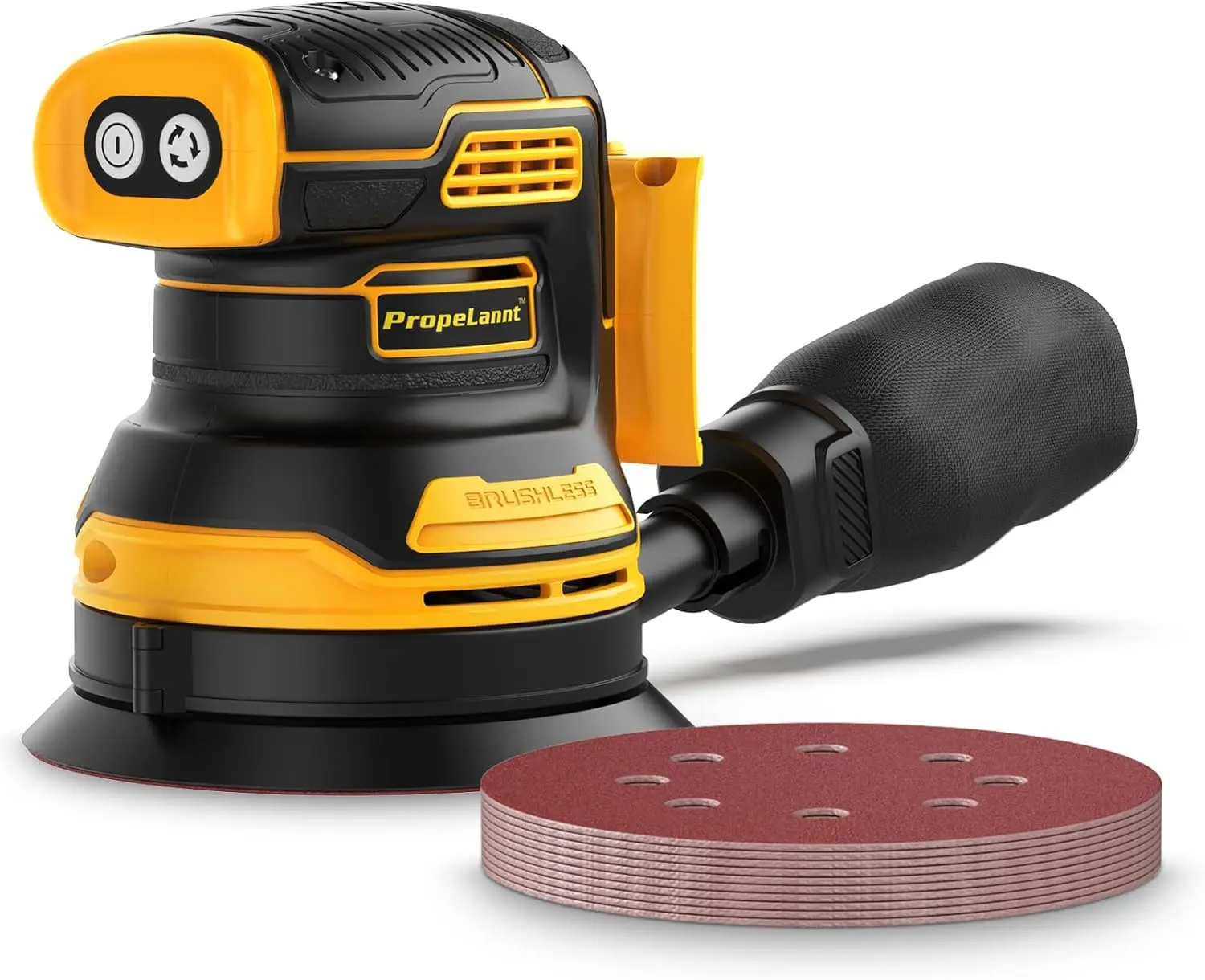 5" Cordless Random Orbital Sander with 10pcs Sandpaper, 3 Variable Speeds, Dust Collector for Woodworking
5" Cordless Random Orbital Sander with 10pcs Sandpaper, 3 Variable Speeds, Dust Collector for Woodworking