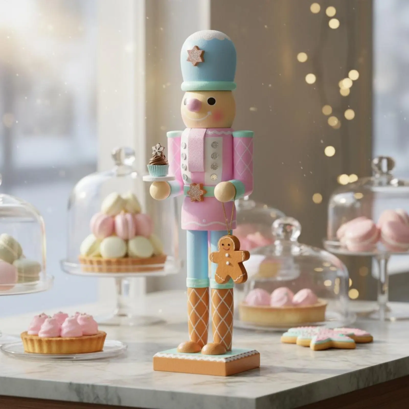 Gingerbread Nutcracker Tabletop Display Pastel Nutcracker Wooden Christmas Soldier Hand-Painted
Gingerbread Nutcracker Tabletop Display Pastel Nutcracker Wooden Christmas Soldier Hand-Painted