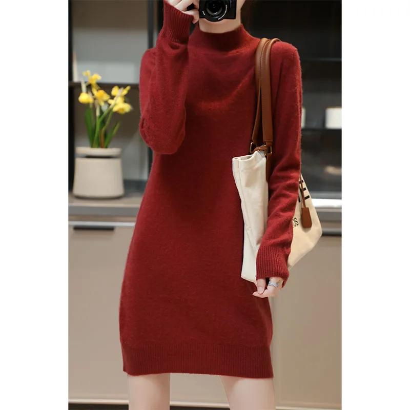 2022 New Style Autumn/Winter Cashmere Knitted Dresses High Elasticity Soft Sweaters For Lady 100% Wool Pullovers
2022 New Style Autumn/Winter Cashmere Knitted Dresses High Elasticity Soft Sweaters For Lady 100% Wool Pullovers
