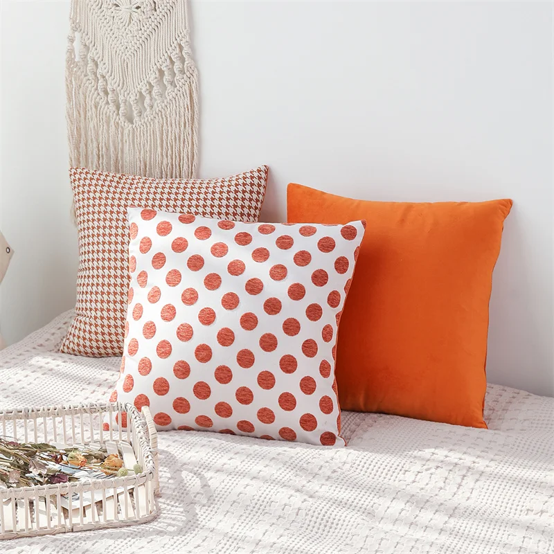 Cushion Cover 45x45cm Pillow Cover Super Soft Orange Series Geometric Pattern for Living Room Sofa Home Decorative Pillowcase
Cushion Cover 45x45cm Pillow Cover Super Soft Orange Series Geometric Pattern for Living Room Sofa Home Decorative Pillowcase
