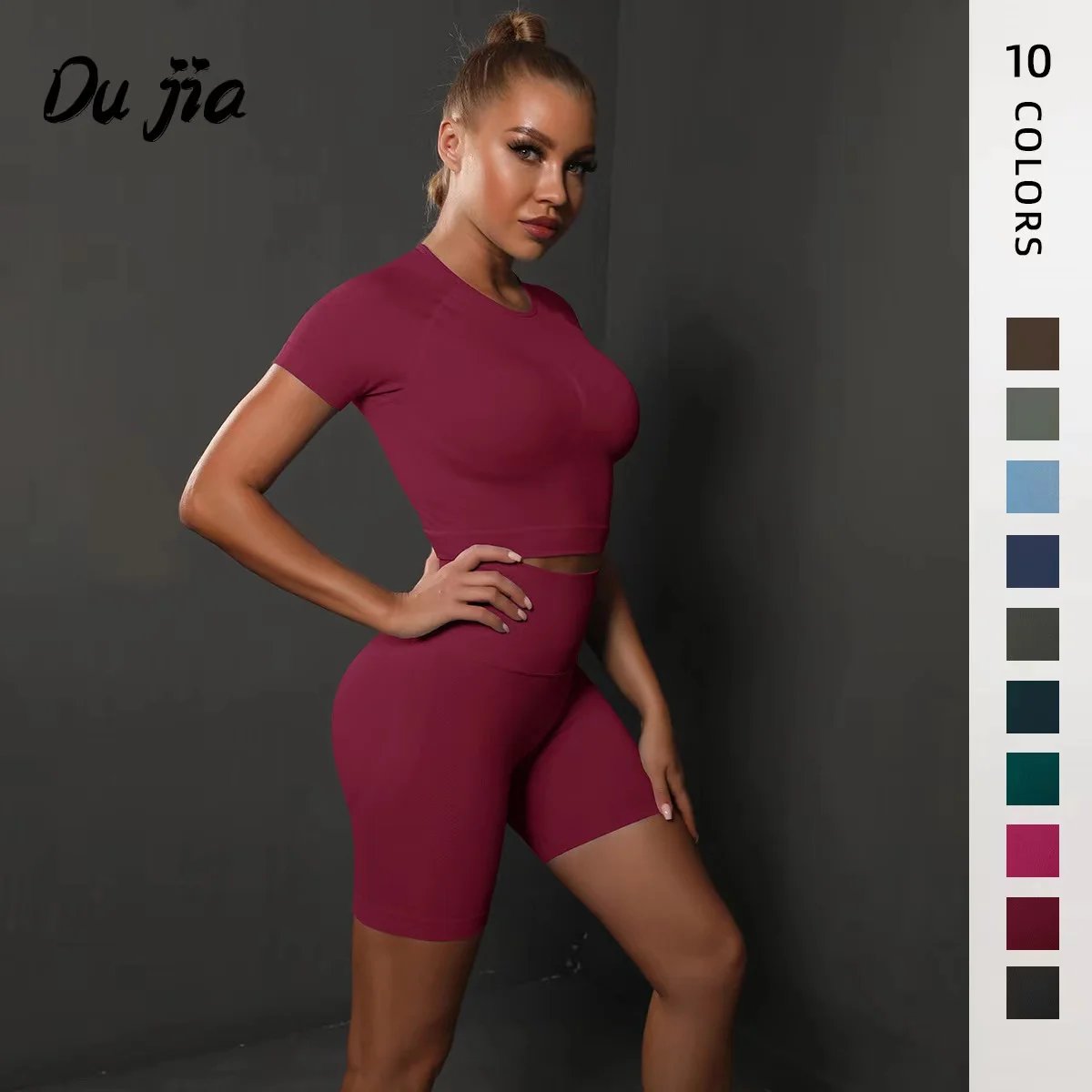 2 Pieces Vital Yoga Set Women Gym Workout Clothes Short Sleeve Fitness Crop Top+Running Shorts Fitness Clothes Women Sport Suit
2 Pieces Vital Yoga Set Women Gym Workout Clothes Short Sleeve Fitness Crop Top+Running Shorts Fitness Clothes Women Sport Suit