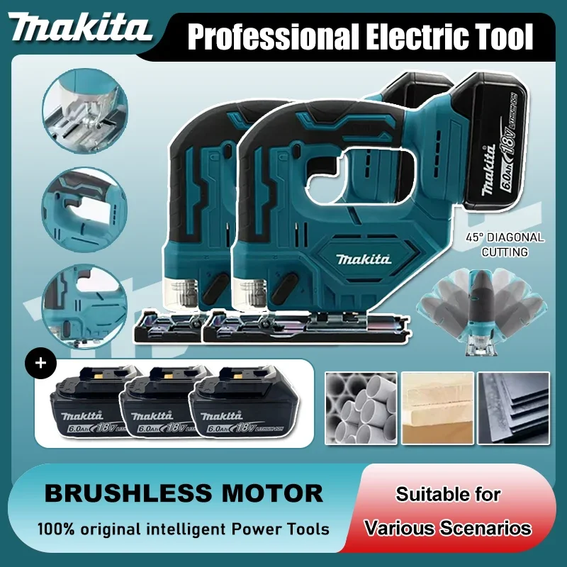 Makita DJV182Z Cordless 18V Lithium Battery Rechargeable Electric Jig Saw Curve Saw Woodworking Cutting Multifunction Saw
Makita DJV182Z Cordless 18V Lithium Battery Rechargeable Electric Jig Saw Curve Saw Woodworking Cutting Multifunction Saw