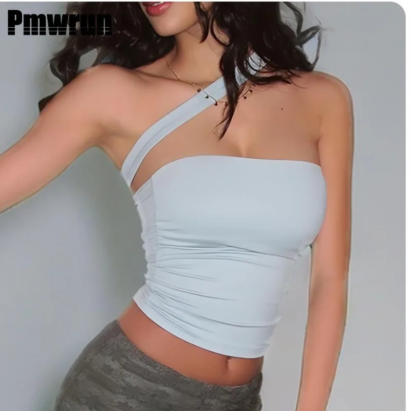 PMWRUN Women's Asymmetric One - Shoulder Yoga Crop Tank Top Breathable Stretchy Slim - Fit Workout Top For Gym And Yoga Sessions
PMWRUN Women's Asymmetric One - Shoulder Yoga Crop Tank Top Breathable Stretchy Slim - Fit Workout Top For Gym And Yoga Sessions