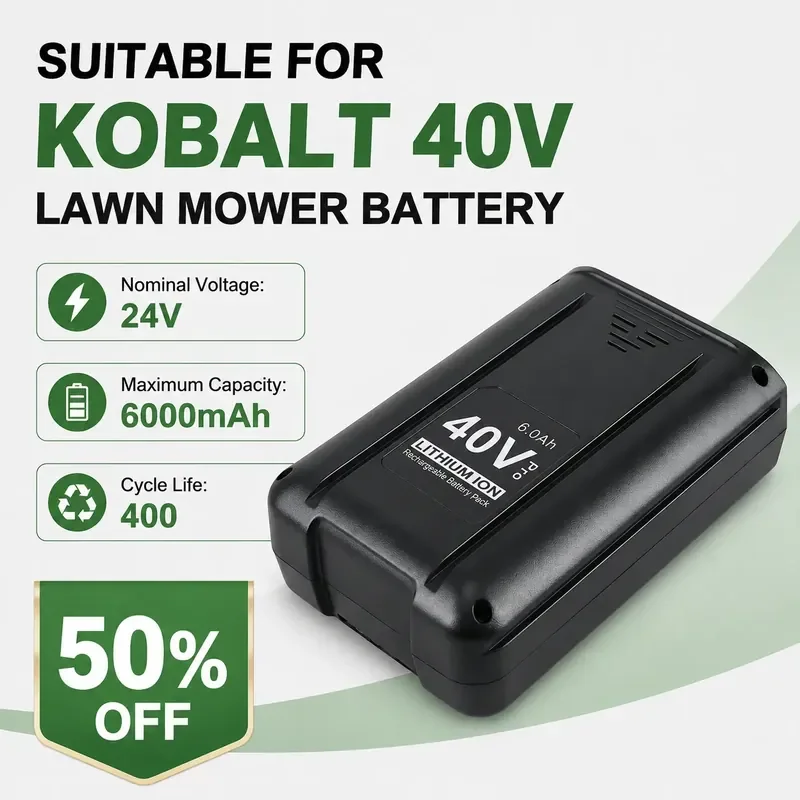 For Corbat 40V Lawn Mower KB440-03 KB540-06 KRC60 Rechargeable Lithium Battery Accessories
For Corbat 40V Lawn Mower KB440-03 KB540-06 KRC60 Rechargeable Lithium Battery Accessories