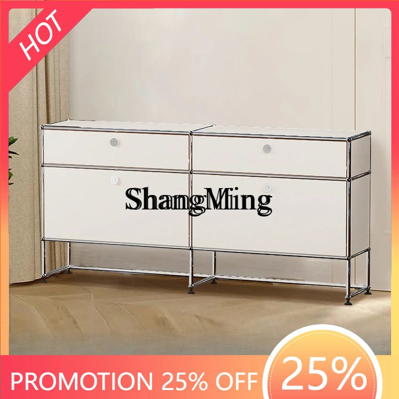 SM new good-looking modern simple stainless steel module cabinet combination medieval storage and dining side locker
SM new good-looking modern simple stainless steel module cabinet combination medieval storage and dining side locker