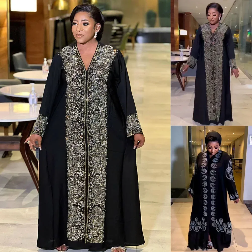 African Dresses For Women Diamonds Femme Dashiki Abaya Long Maxi Dress Boubou Africa Clothes Dashiki Ankara Turkish Dresses Gown
African Dresses For Women Diamonds Femme Dashiki Abaya Long Maxi Dress Boubou Africa Clothes Dashiki Ankara Turkish Dresses Gown