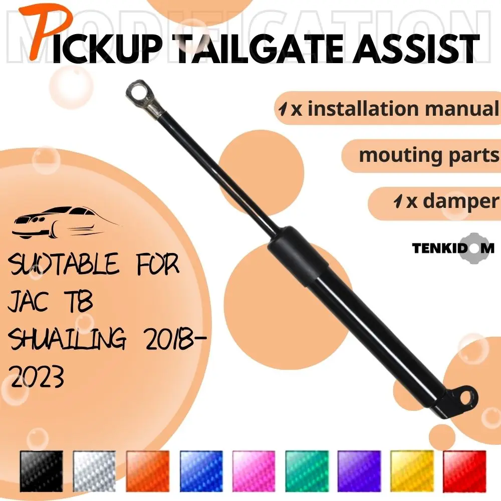 1pc Pickup Tailgate Assists for JAC Shuailing T8 2018-2024 Shock Lift Supports Rear Gas Dampers Springs Kit No-Drill Bolt-on
1pc Pickup Tailgate Assists for JAC Shuailing T8 2018-2024 Shock Lift Supports Rear Gas Dampers Springs Kit No-Drill Bolt-on