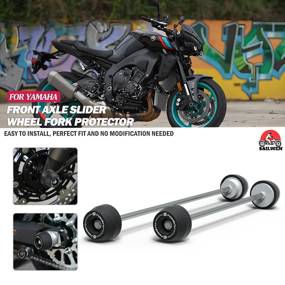 For Yamaha MT-10 R1 R1M FZ-10 MT-10SP Front Rear wheel Spindle Crash Protection 2015-2023
For Yamaha MT-10 R1 R1M FZ-10 MT-10SP Front Rear wheel Spindle Crash Protection 2015-2023
