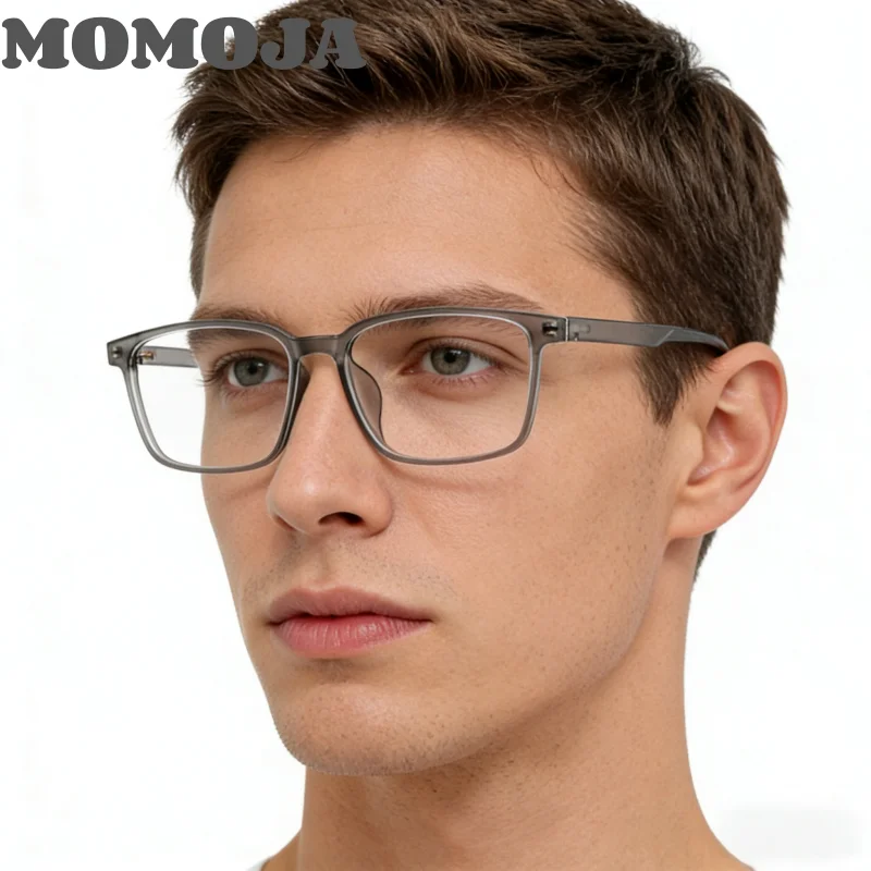 MOMOJA Square Men's Full-Frame Glasses TR90 Plastic-Titanium Ultra-Light And Comfortable New Casual Eyeglasses Frame M1006
MOMOJA Square Men's Full-Frame Glasses TR90 Plastic-Titanium Ultra-Light And Comfortable New Casual Eyeglasses Frame M1006