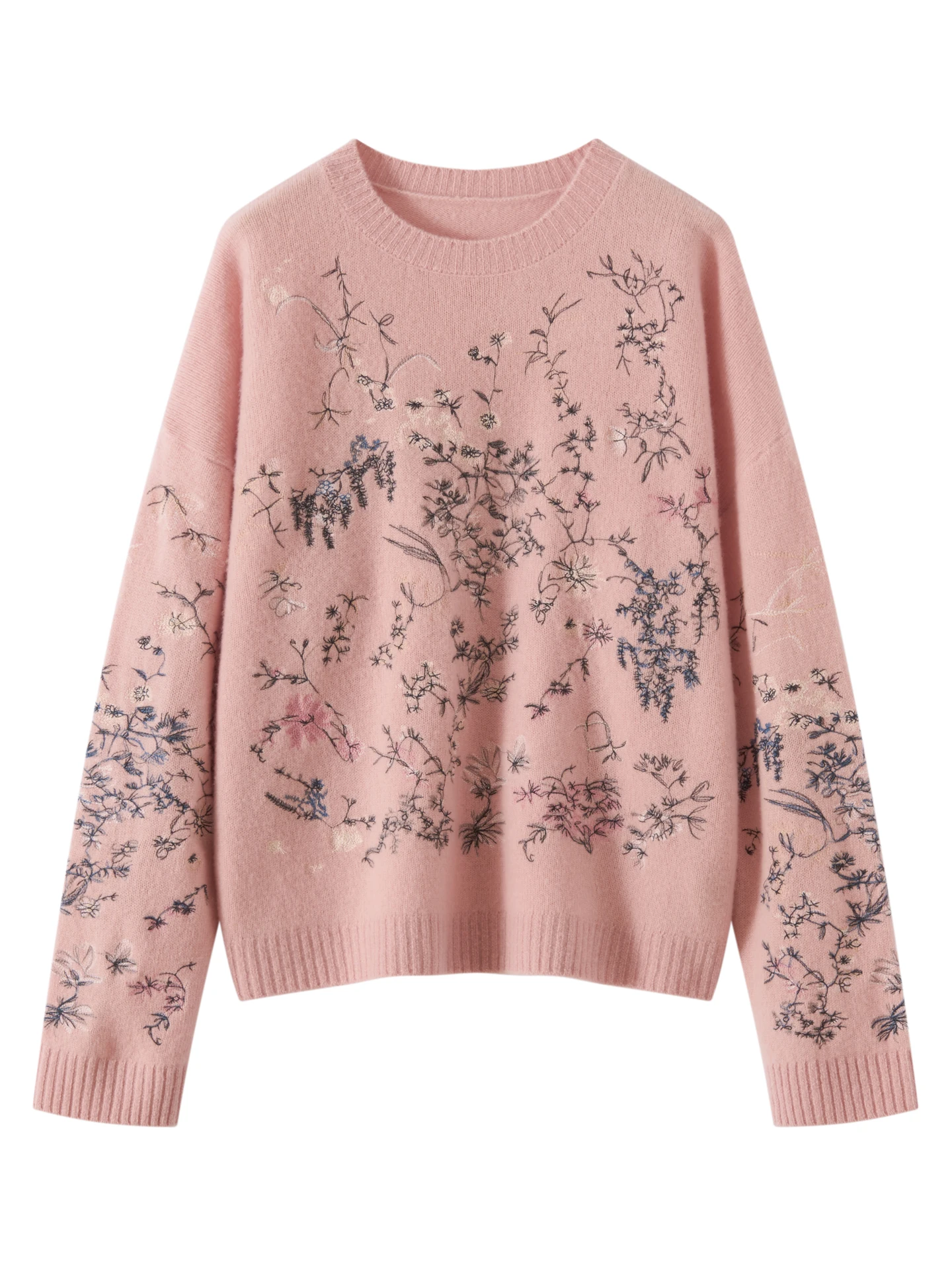 New Fashion 100% Merino Wool Woman Sweater Elegant Loose Autumn Winter Knitted Pullover Embroidery Thick Long Sleeve Clothes Top
New Fashion 100% Merino Wool Woman Sweater Elegant Loose Autumn Winter Knitted Pullover Embroidery Thick Long Sleeve Clothes Top