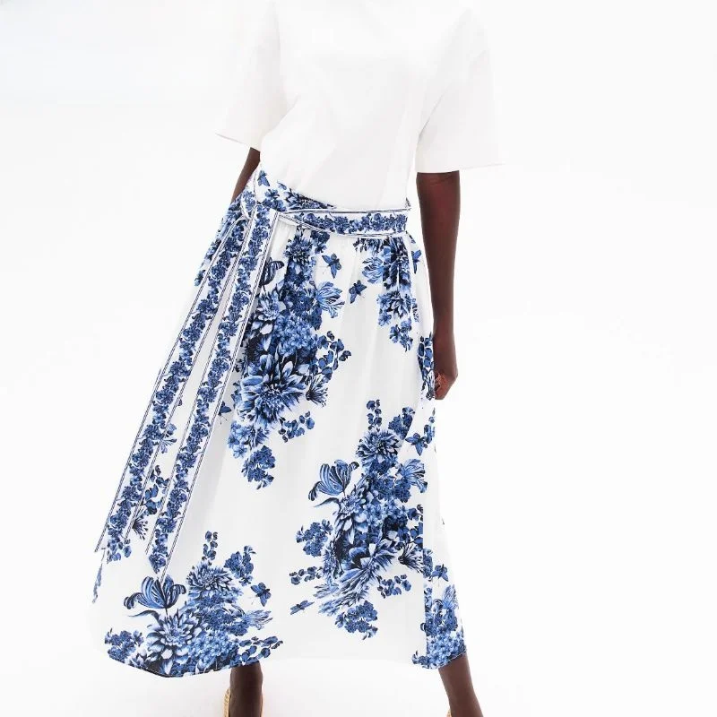 New 2025 Summer Women's Loose Fit Cotton antung Midi Skirt Belted Design A-Line Stand Waist Floral Print Commute Sle
New 2025 Summer Women's Loose Fit Cotton antung Midi Skirt Belted Design A-Line Stand Waist Floral Print Commute Sle