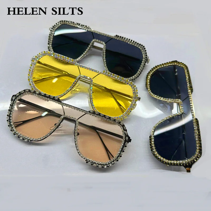 Luxury Designer Sunglasses UV400 Fashionable Diamond Rhinestones Square Frame Unisex Sun Glasses
Luxury Designer Sunglasses UV400 Fashionable Diamond Rhinestones Square Frame Unisex Sun Glasses