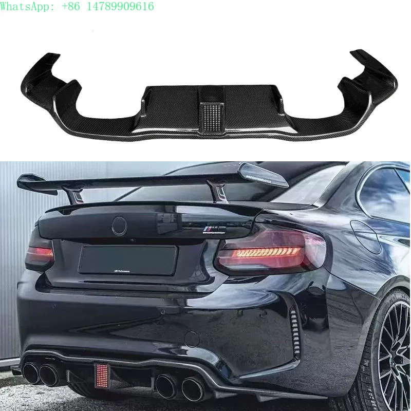 Complete OEM Facelift Conversion & Custom BuildF87 M2 Real Carbon Fiber KT Style Rear Diffuser With LED Light Rear Bumper Lip Fo
Complete OEM Facelift Conversion & Custom BuildF87 M2 Real Carbon Fiber KT Style Rear Diffuser With LED Light Rear Bumper Lip Fo