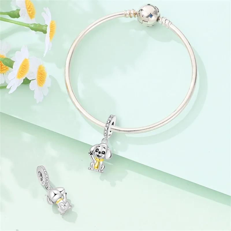 925 Sterling Silver Hello Cute Dog Charms Pendant For Women Fit Original Bracelet DIY Birthday Party Jewelry Gifts
925 Sterling Silver Hello Cute Dog Charms Pendant For Women Fit Original Bracelet DIY Birthday Party Jewelry Gifts