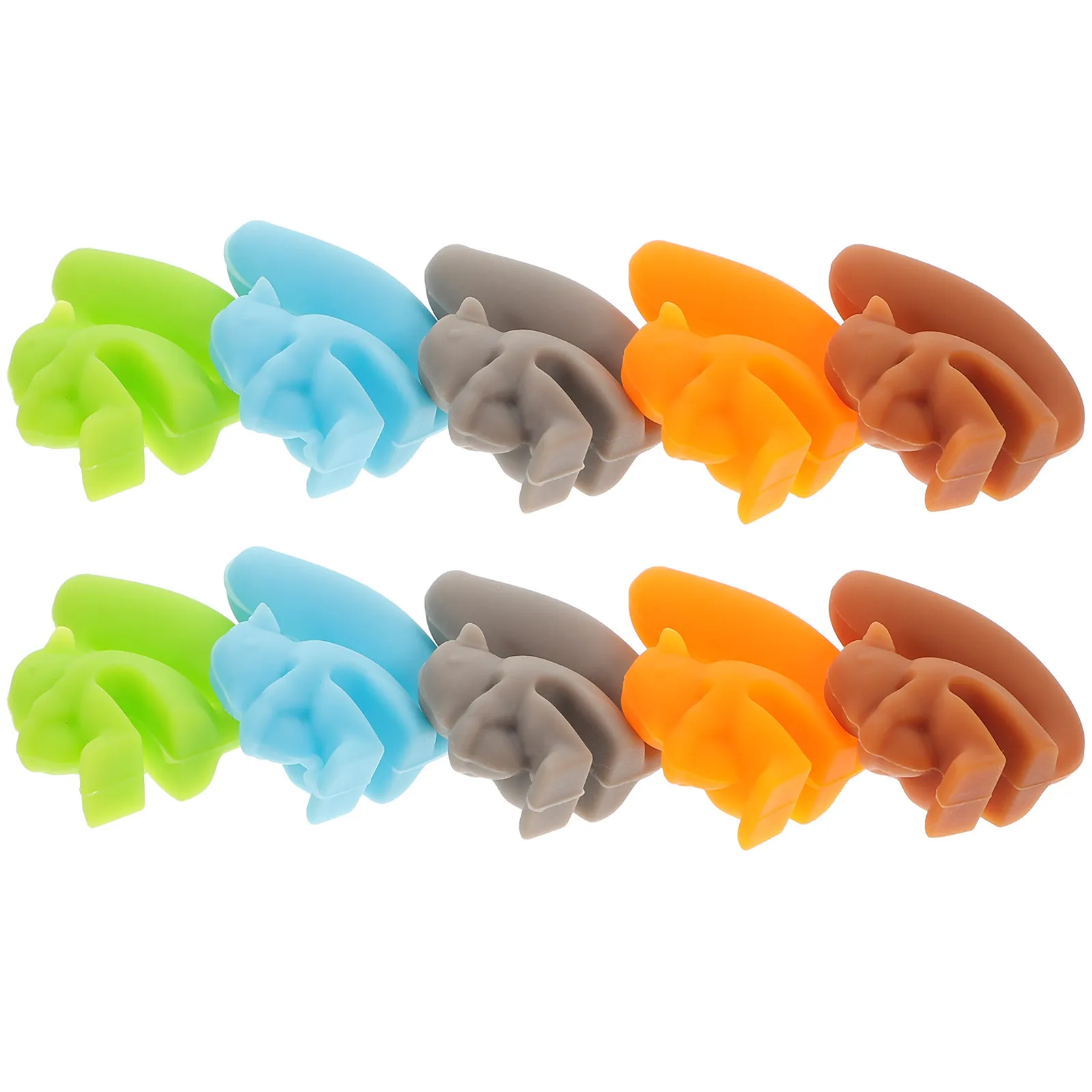 10Pcs Unique Squirrel Design Silicone Drink Markers Wine Glass Identifiers Tea Bag Holders Festive Cup Charms Party Decor
10Pcs Unique Squirrel Design Silicone Drink Markers Wine Glass Identifiers Tea Bag Holders Festive Cup Charms Party Decor