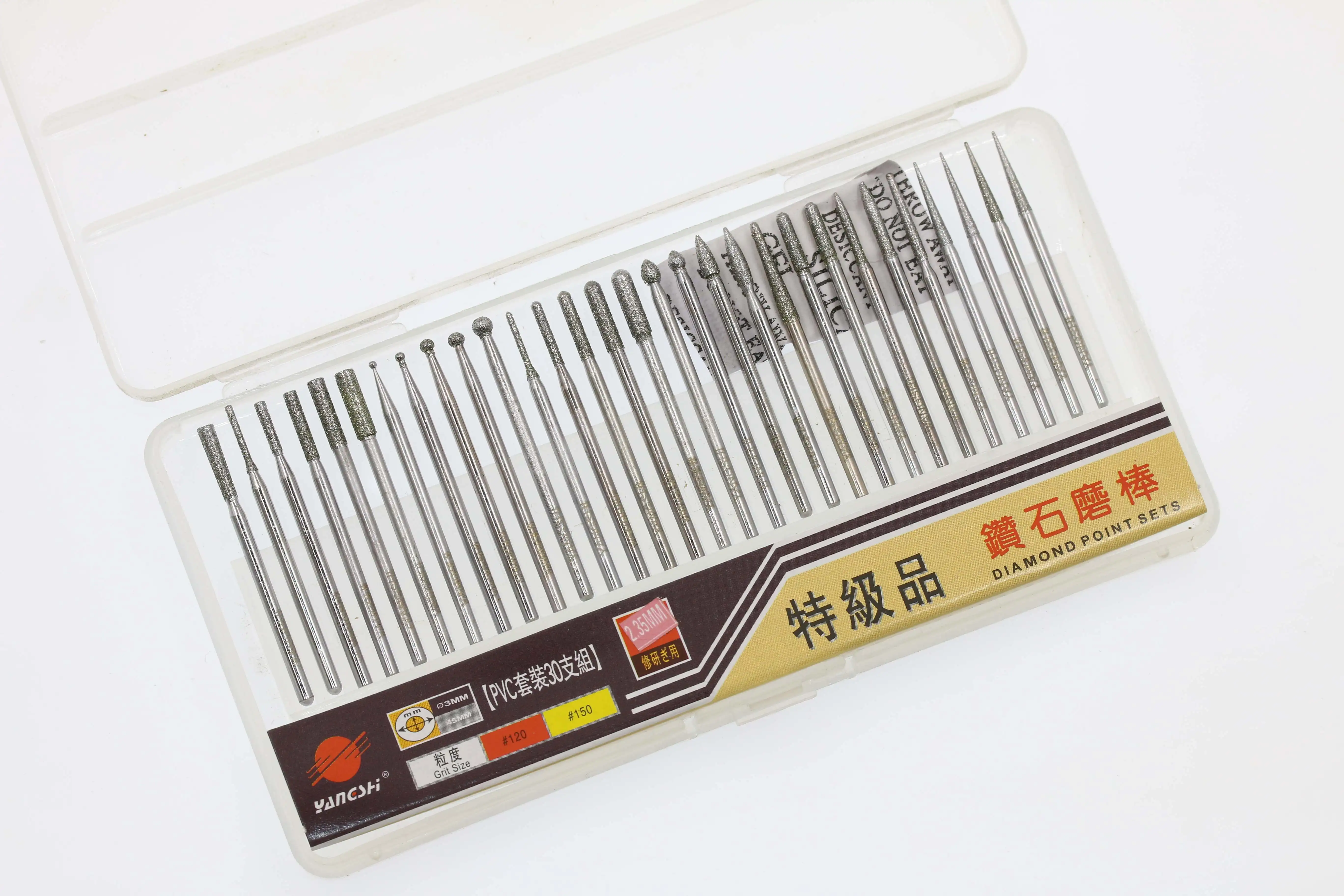 30pcs Premium Diamond Burrs Set Boron Nitride Grinding Sticks Diamond Grinding Heads Rotary Tool Accessories
30pcs Premium Diamond Burrs Set Boron Nitride Grinding Sticks Diamond Grinding Heads Rotary Tool Accessories