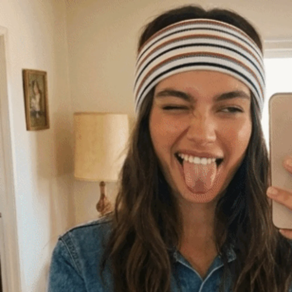 Sweet Elastic Striped Headband Wide Band Non Slip Sports Headwrap Breathable Wicking-absorbent Yoga Hairband Women
Sweet Elastic Striped Headband Wide Band Non Slip Sports Headwrap Breathable Wicking-absorbent Yoga Hairband Women