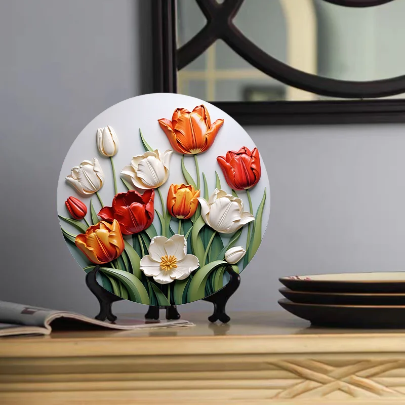 Aluminum Decorative Round Plaque for Bedroom Living Room Kitchen Store Front Garden - Wall Art Decor for Spring and Summer Theme
Aluminum Decorative Round Plaque for Bedroom Living Room Kitchen Store Front Garden - Wall Art Decor for Spring and Summer Theme