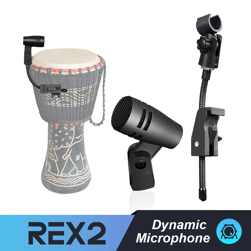 REX2 Drum Microphone Instrument Kick Drum Snare&Tomtoms&Conga Microphone Dynamic Microphone
REX2 Drum Microphone Instrument Kick Drum Snare&Tomtoms&Conga Microphone Dynamic Microphone