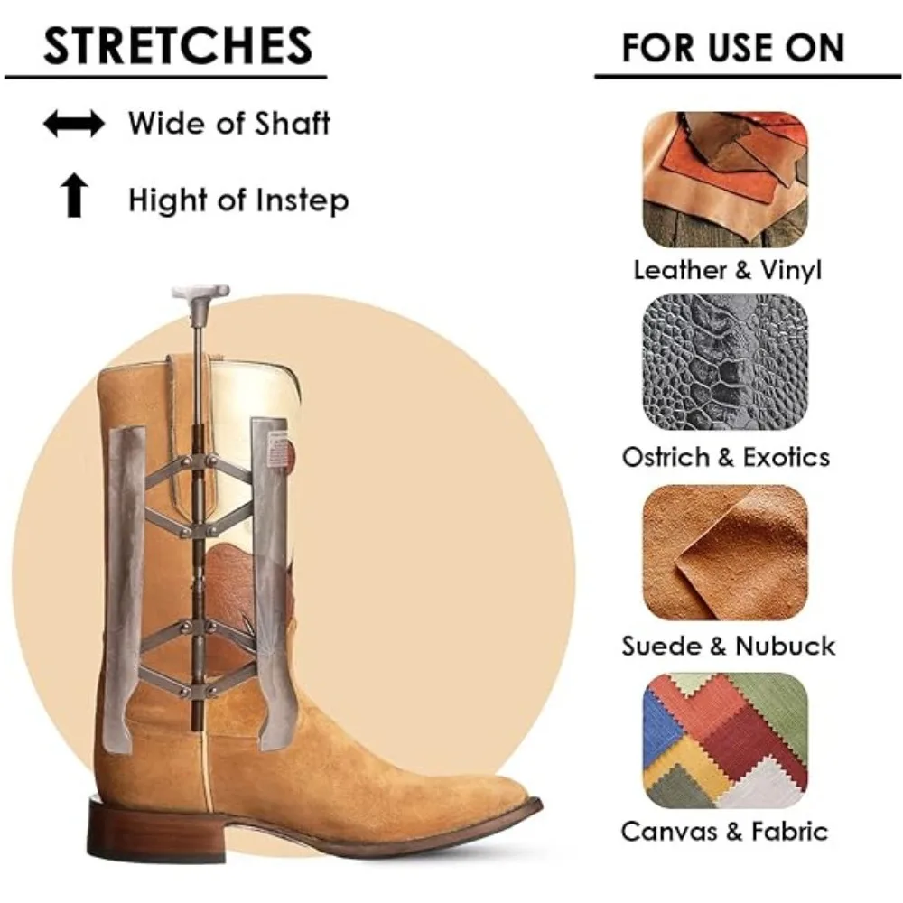 Professional Cast Aluminum Combination Boot Stretcher, Large Size – Relieves Tightness on Ankle & Calf
Professional Cast Aluminum Combination Boot Stretcher, Large Size – Relieves Tightness on Ankle & Calf