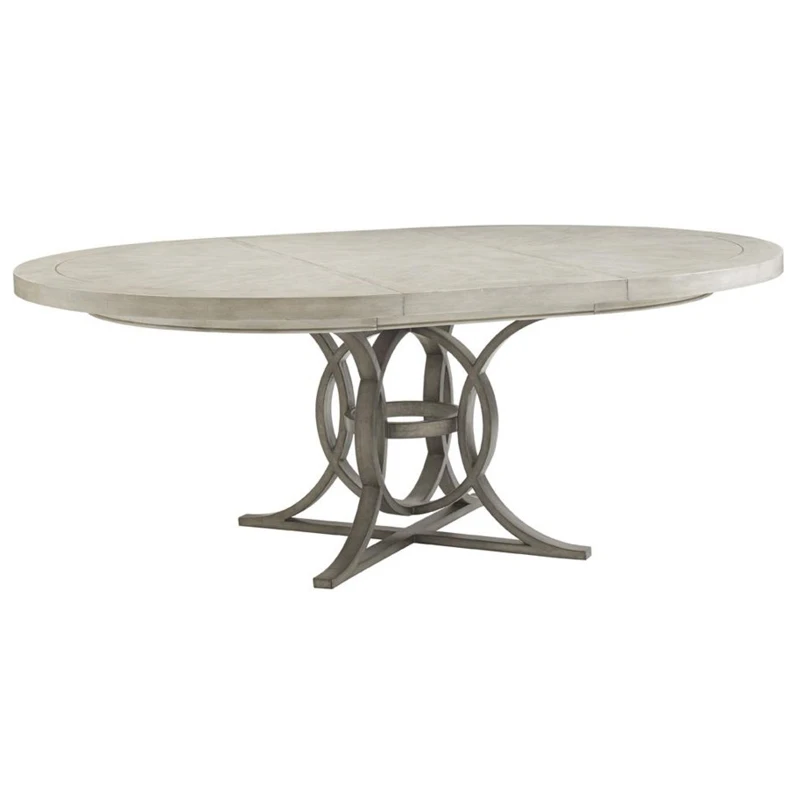 American French oak solid wood round retractable dining table stylish design custom simple dining table
American French oak solid wood round retractable dining table stylish design custom simple dining table