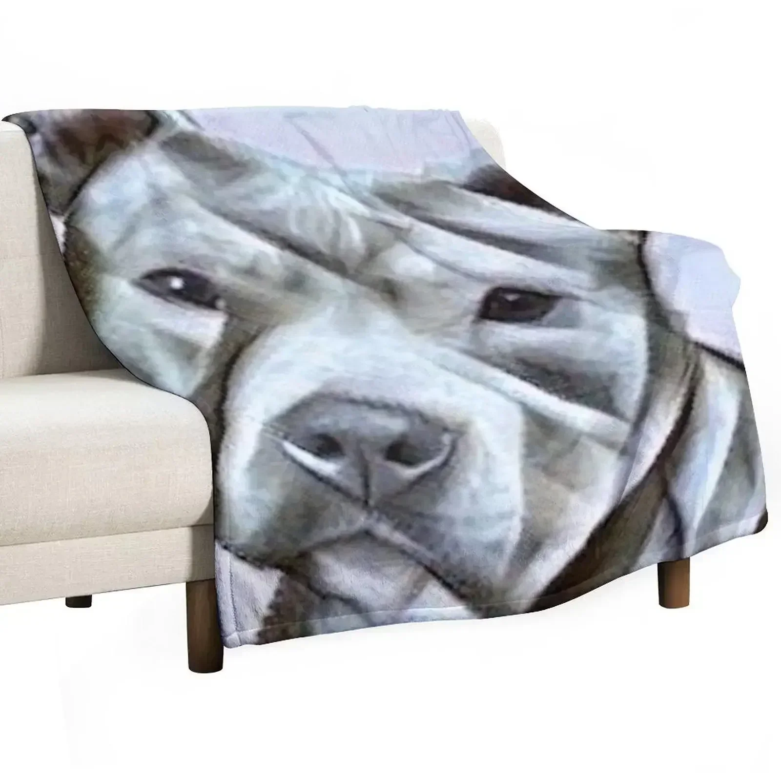 Pitbull dog lover, a beautiful design of a Blue Nose Pit Bull of this gentle loyal breed Throw Blanket
Pitbull dog lover, a beautiful design of a Blue Nose Pit Bull of this gentle loyal breed Throw Blanket