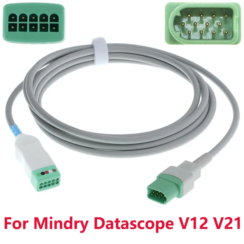 Совместимый кабель Mindry Datascope V12 V21 с 12-контактным монитором или дефибриллятом с 2,4-проводным ЭКГ EKG, сопротивление 1 ком.
Совместимый кабель Mindry Datascope V12 V21 с 12-контактным монитором или дефибриллятом с 2,4-проводным ЭКГ EKG, сопротивление 1 ком.