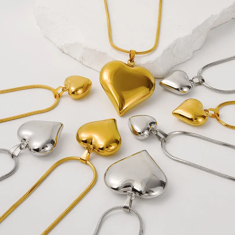 2pcs Ladies' Heart-Shaped Pendant Chain Necklace Fashionable Versatile Stainless Steel Girls Neck Collar Jewelry Gift Waterproo
2pcs Ladies' Heart-Shaped Pendant Chain Necklace Fashionable Versatile Stainless Steel Girls Neck Collar Jewelry Gift Waterproo