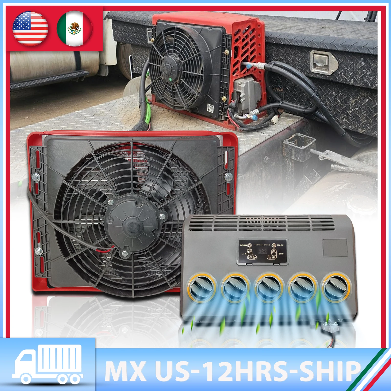 Aspligo 24V Electric Air Conditioner Cooling Split Air Conditioning For Car Automobile Excavator Tractor Trailer Truck universal
Aspligo 24V Electric Air Conditioner Cooling Split Air Conditioning For Car Automobile Excavator Tractor Trailer Truck universal