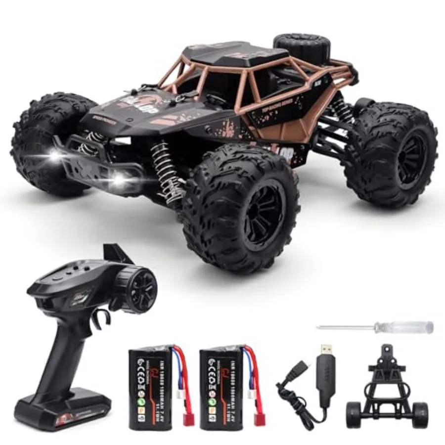 1:16 Scale Fast RC Cars for Off-Road Drifting 4WD Electric Monster Truck Black Red Max 45km/h Speed 2.4GHz Remote Includes Two
1:16 Scale Fast RC Cars for Off-Road Drifting 4WD Electric Monster Truck Black Red Max 45km/h Speed 2.4GHz Remote Includes Two