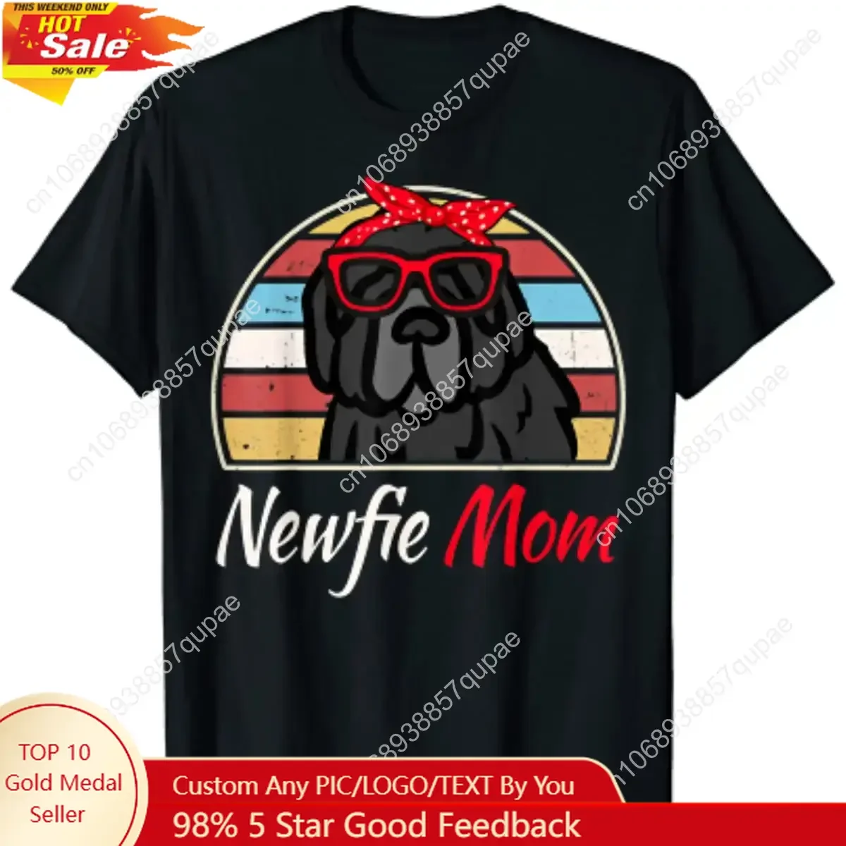 Vintage Newfie Mom for Newfoundland Dog Lovers T-Shirt Four Seasons Daily Cotton Casual for Women Men Four Seasons Cotton
Vintage Newfie Mom for Newfoundland Dog Lovers T-Shirt Four Seasons Daily Cotton Casual for Women Men Four Seasons Cotton
