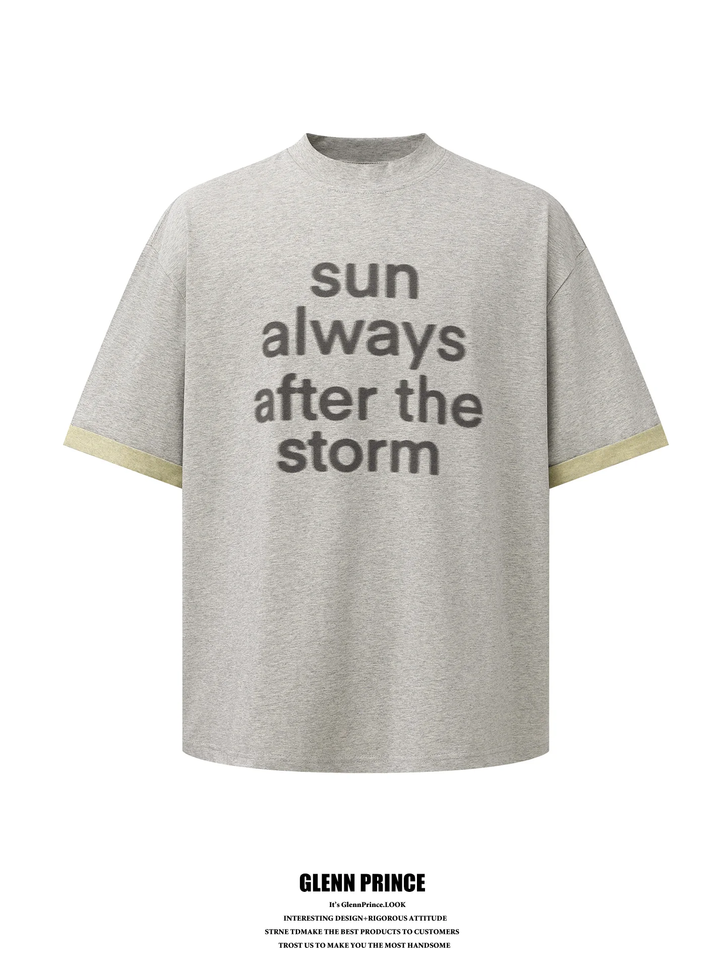 Comfortable Japanese Style Letter Print Sleeve Contrast Sorona Men's T-shirt Summer Breathable Short Sleeve Casual Fashion
Comfortable Japanese Style Letter Print Sleeve Contrast Sorona Men's T-shirt Summer Breathable Short Sleeve Casual Fashion