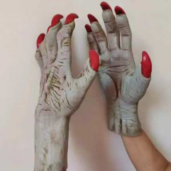 Red Nails Demon Gloves Scary Latex Realistic Gloves Halloween Party Masquerade Carnival Dress Up Costume Prop
Red Nails Demon Gloves Scary Latex Realistic Gloves Halloween Party Masquerade Carnival Dress Up Costume Prop