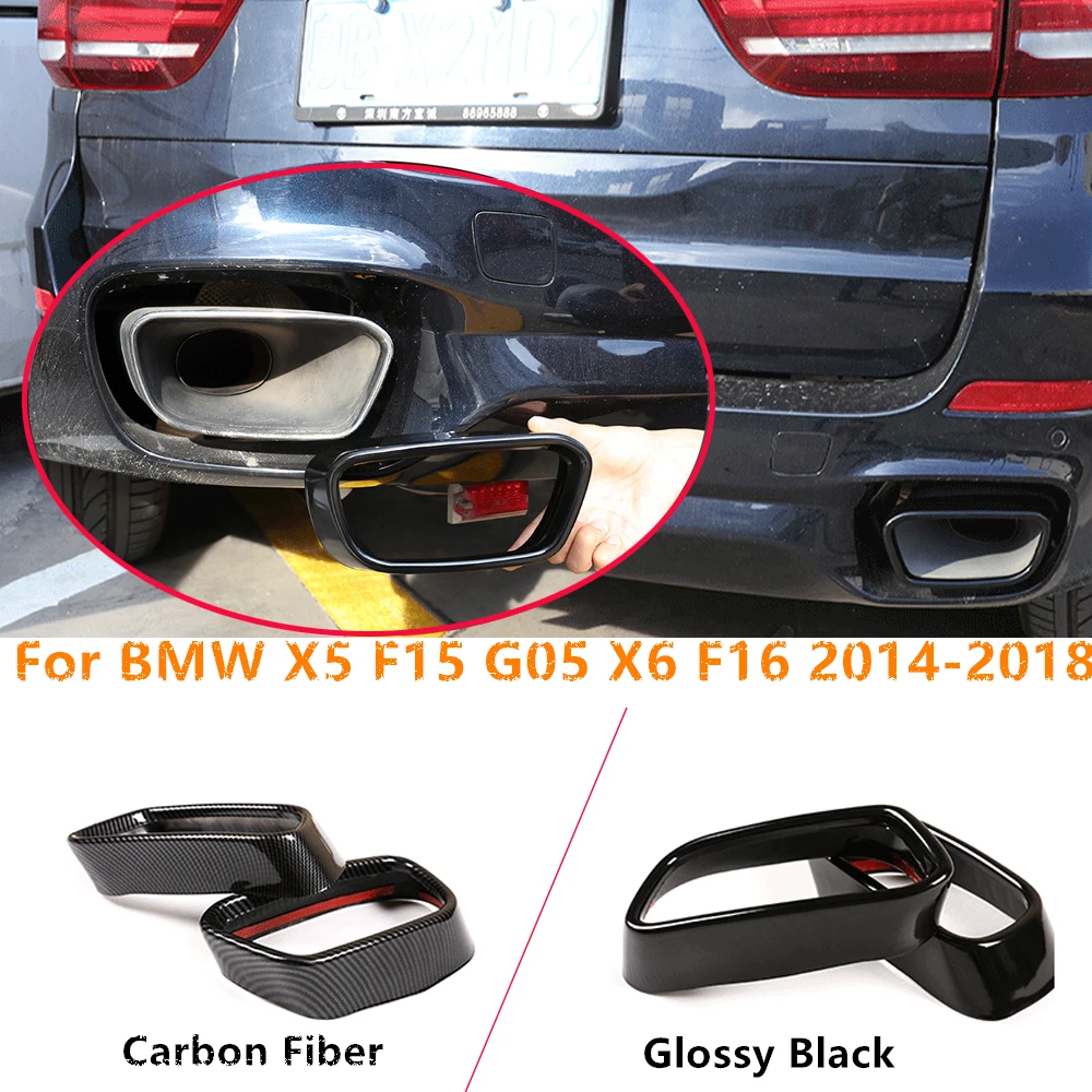 For BMW X5 F15 G05 X6 F16 M Sport 2014-2018 Stainless Steel Car Exhaust Pipe Cover Stickers Auto Acces
For BMW X5 F15 G05 X6 F16 M Sport 2014-2018 Stainless Steel Car Exhaust Pipe Cover Stickers Auto Acces