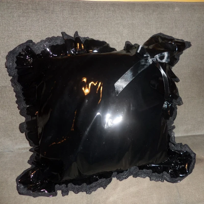 Black Shiny PVC Cushion Lace Trim Frilly Satin Bow Sissy Kneeling Pad Waterproof Soft Comfortable COS Role Playing Accessories
Black Shiny PVC Cushion Lace Trim Frilly Satin Bow Sissy Kneeling Pad Waterproof Soft Comfortable COS Role Playing Accessories