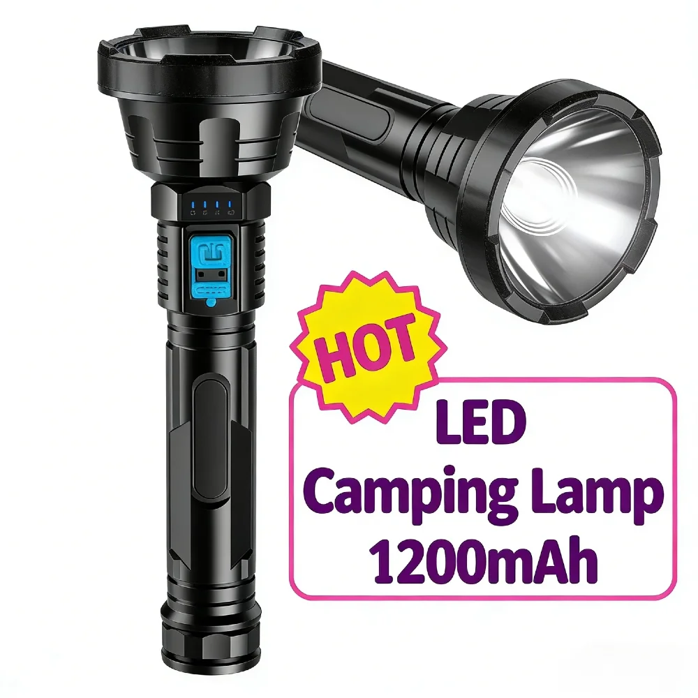 1200mAh LED Camping Lamp USB Charging Waterproof Emergency Flashlight Dimmable 3 Gears Power Display Multifunctional Outdoor Wor
1200mAh LED Camping Lamp USB Charging Waterproof Emergency Flashlight Dimmable 3 Gears Power Display Multifunctional Outdoor Wor
