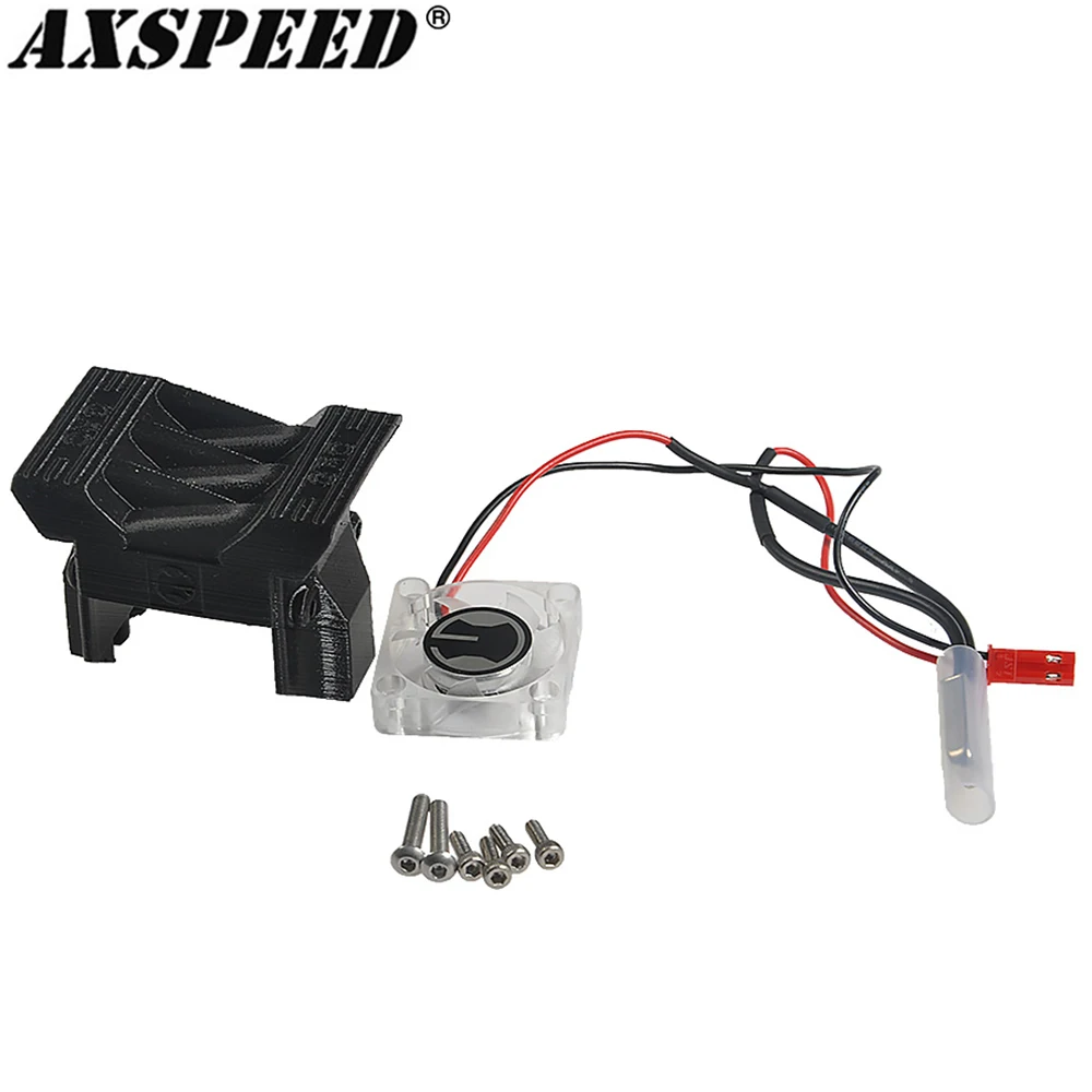 AXSPEED ESC Cooling Fan Sensor Heat Radiator Hood and Transparent Fan for 1/10 RC Crawler Car TRX4 Parts
AXSPEED ESC Cooling Fan Sensor Heat Radiator Hood and Transparent Fan for 1/10 RC Crawler Car TRX4 Parts