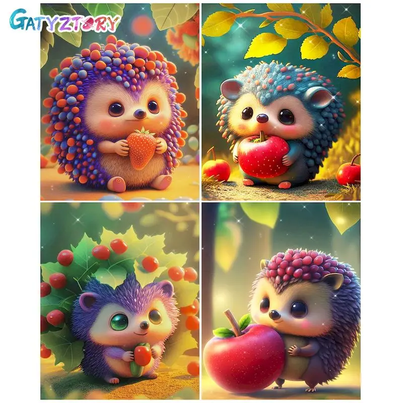 GATYZTORY Cartoon Acrylic Painting By Numbers Handmade Fruit Hedgehog For Adults Coloring By Number Gift Home Decors Artwork
GATYZTORY Cartoon Acrylic Painting By Numbers Handmade Fruit Hedgehog For Adults Coloring By Number Gift Home Decors Artwork